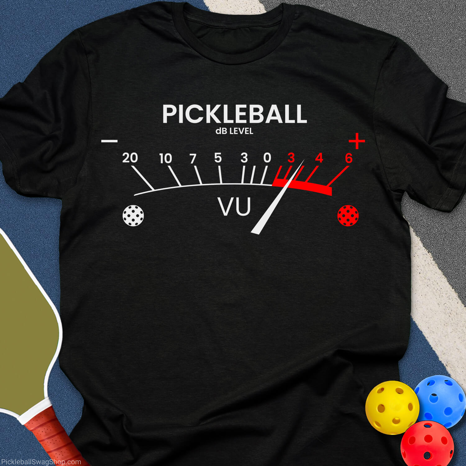 Pickleball Noise Meter T-Shirt