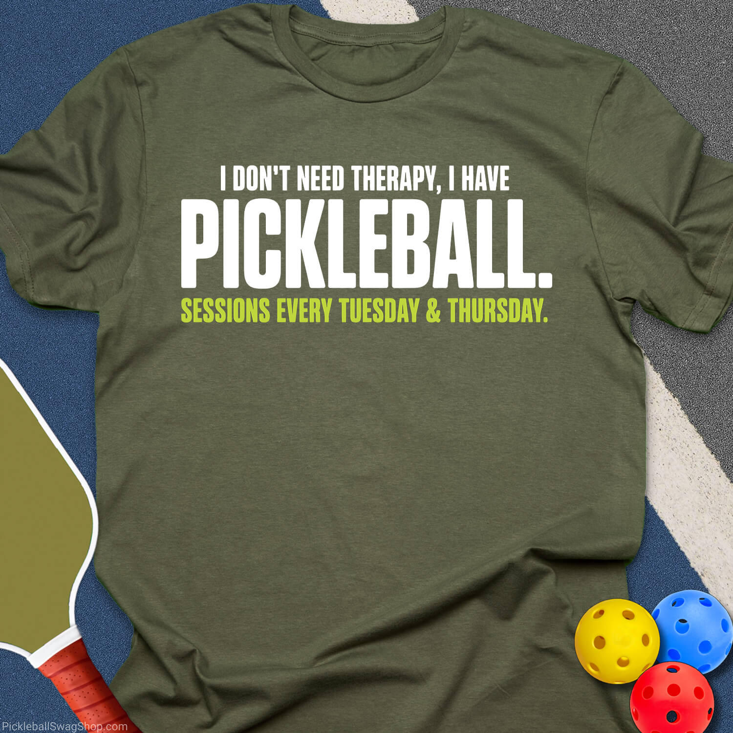 Pickleball Over Therapy T-Shirt
