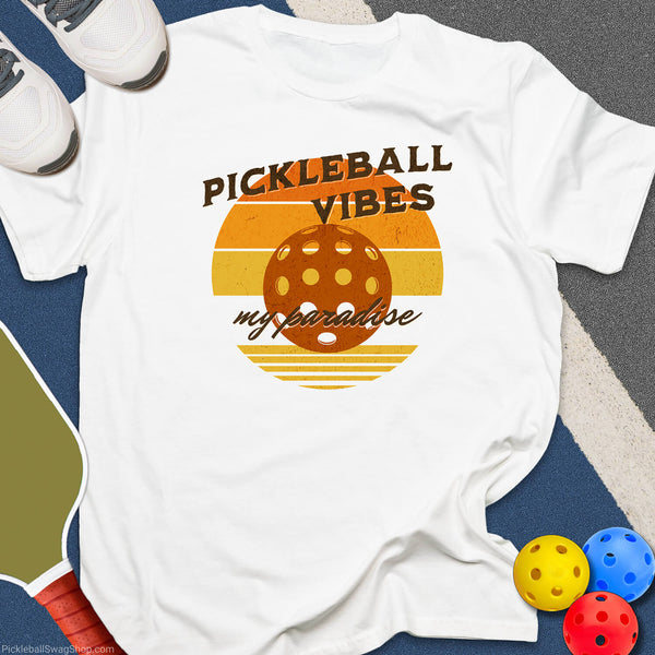 Pickleball Paradise Sunset T-Shirt