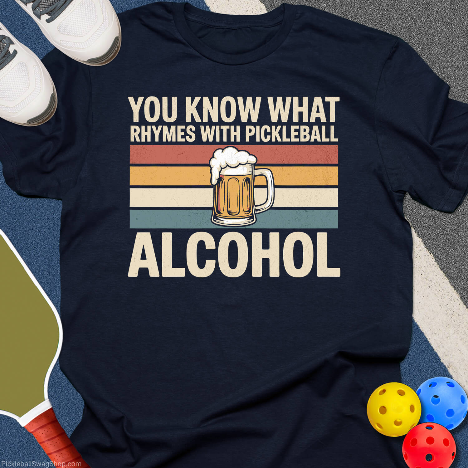 Pickleball Rhyme Humor T-Shirt