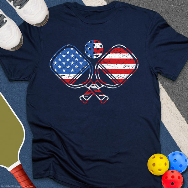 Paddle Smack Patriot T-Shirt - PickleballSwagShop