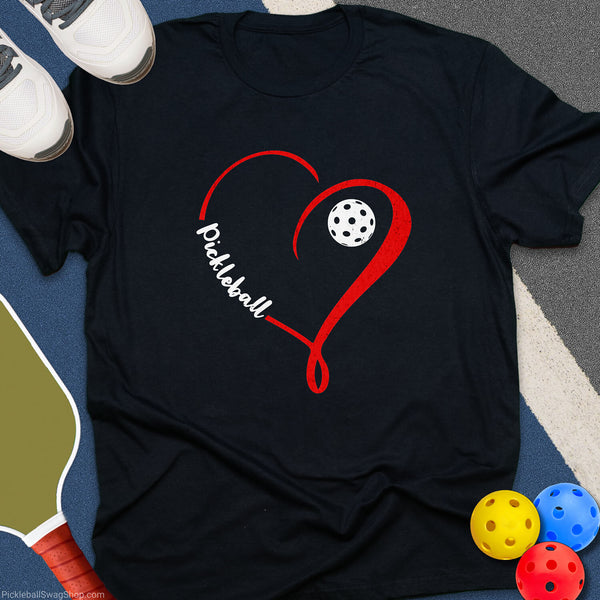 Heart Pickleball T-Shirt