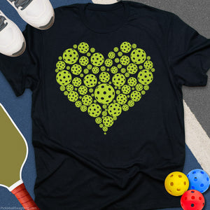 Heart of Pickleball Balls T-Shirt