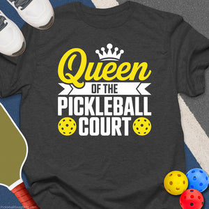 Queen of the Pickleball Court T-Shirt