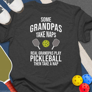 Real Grandpas Play Pickleball T-Shirt