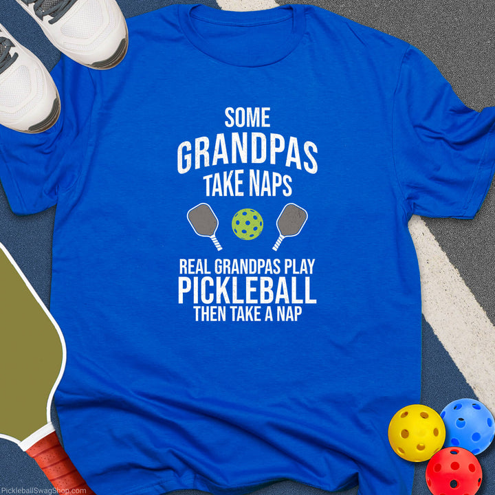 Grandpas Play Pickleball T-Shirt - PickleballSwagShop