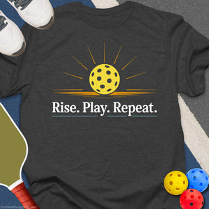 Pickleball Rise Play Repeat T-Shirt