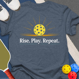 Pickleball Rise Play Repeat T-Shirt