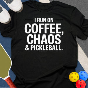 Coffee Chaos Pickleball T-Shirt