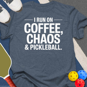 Coffee Chaos Pickleball T-Shirt