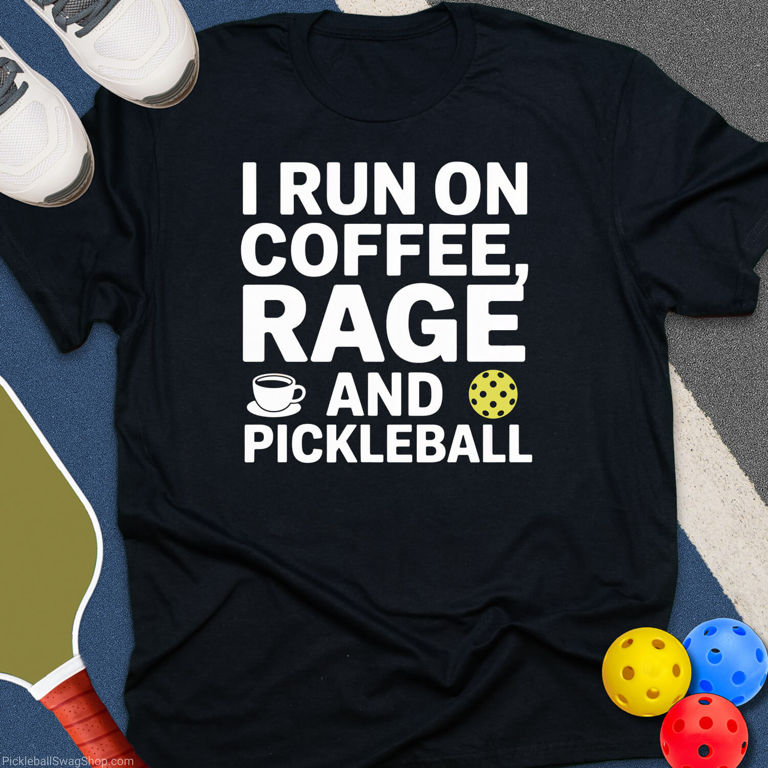 Coffee Rage Pickleball T-Shirt