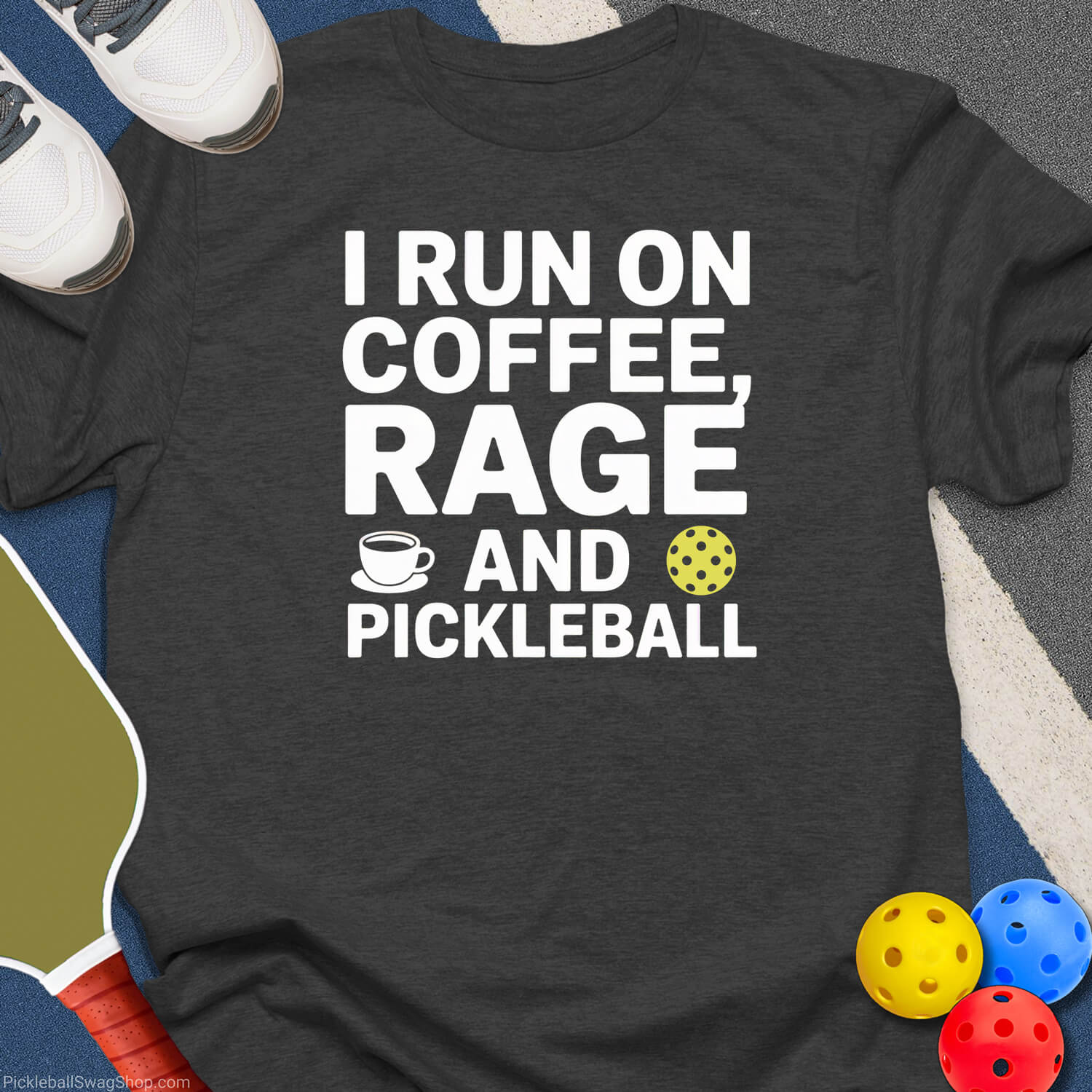 Coffee Rage Pickleball T-Shirt