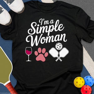 Simple Woman Pickleball T-Shirt