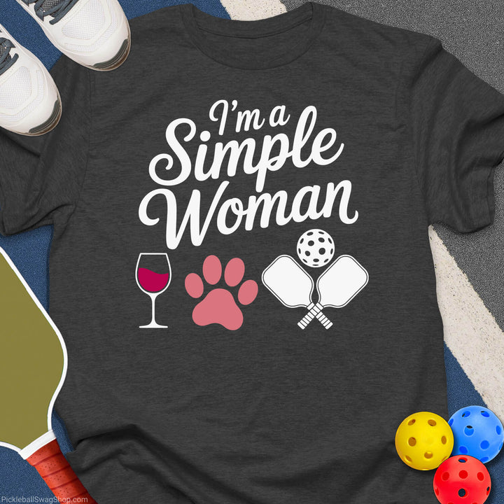 Simple Woman Pickleball T-Shirt