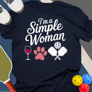 Simple Woman Pickleball T-Shirt