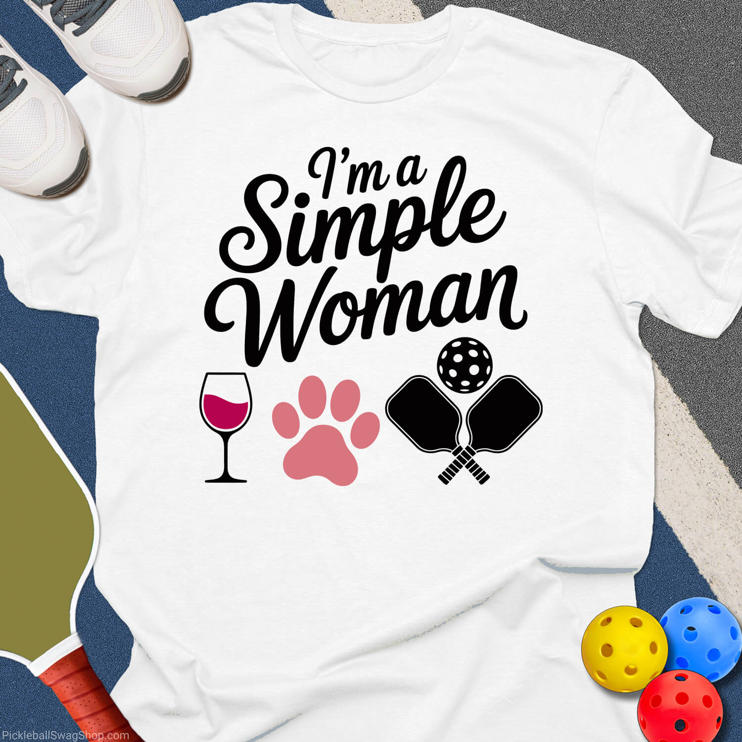 Simple Woman Pickleball T-Shirt