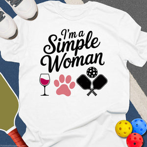 Simple Woman Pickleball T-Shirt