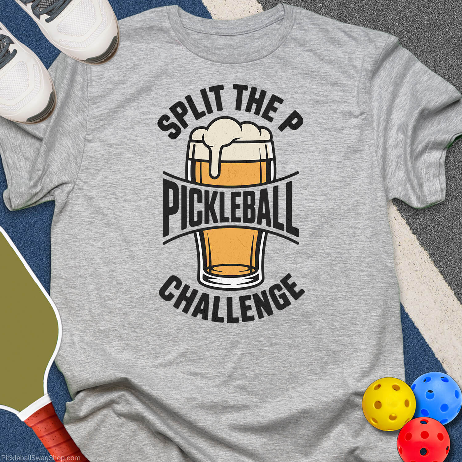 Split The P Pickleball T-Shirt