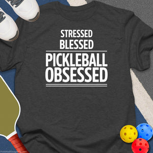 Stressed Blessed Pickleball T-Shirt