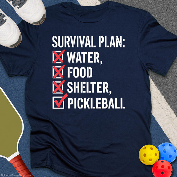 Pickleball Survival Checklist T-Shirt