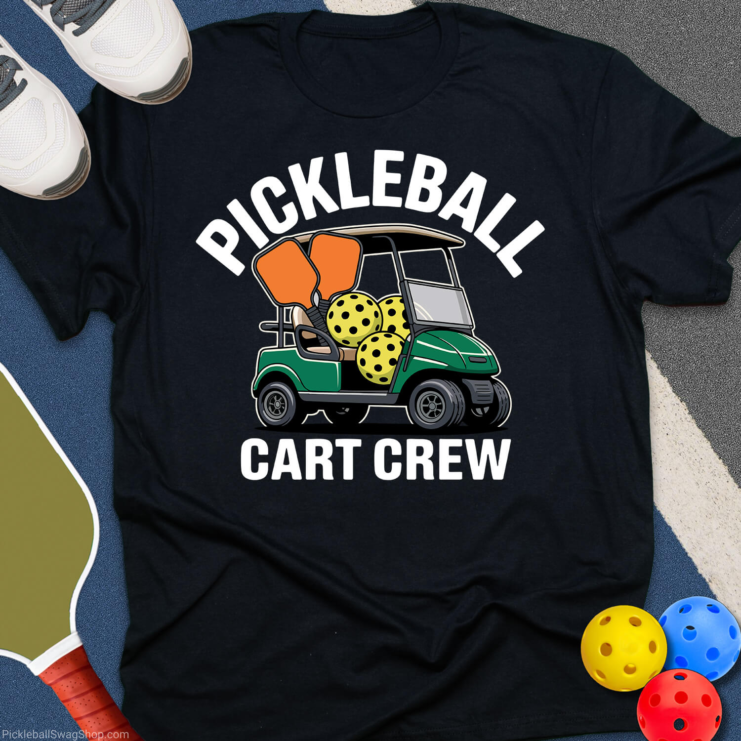 Pickleball Cart Crew T-Shirt