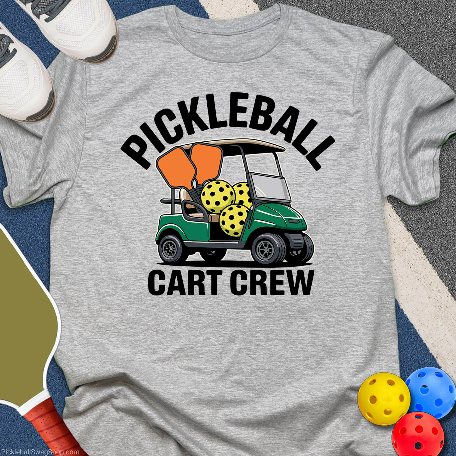Pickleball Cart Crew T-Shirt