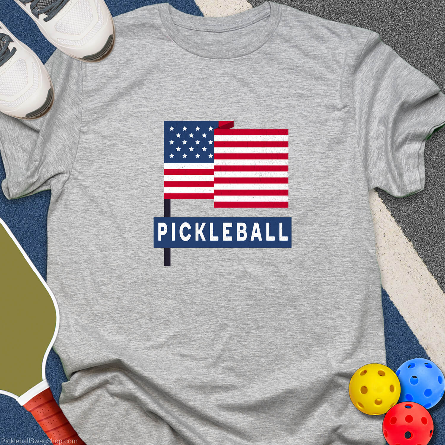 Pickleball Flag T-Shirt