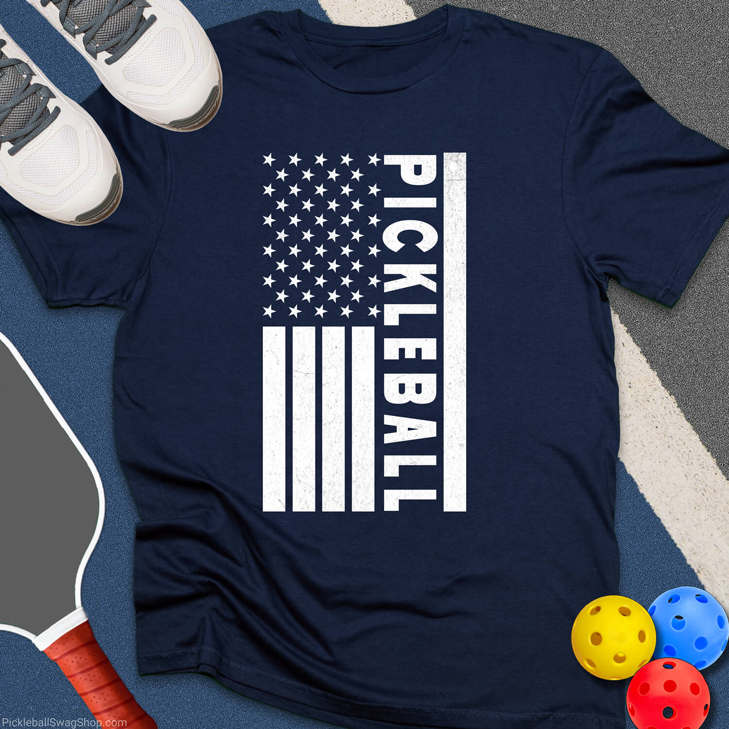 Patriotic Pickleball T-Shirt