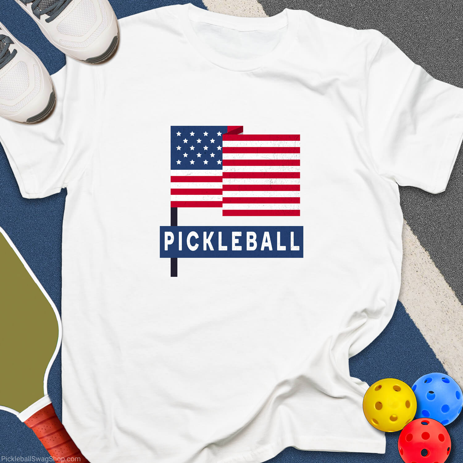 Pickleball Flag T-Shirt