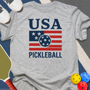 Red White Blue Pickleball T-Shirt