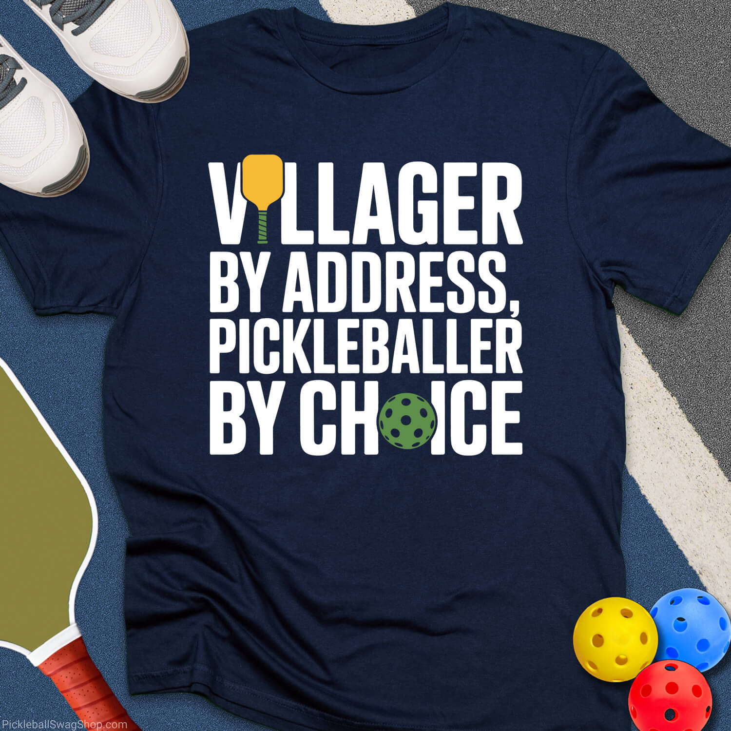 Villager Pickleballer By Choice T-Shirt