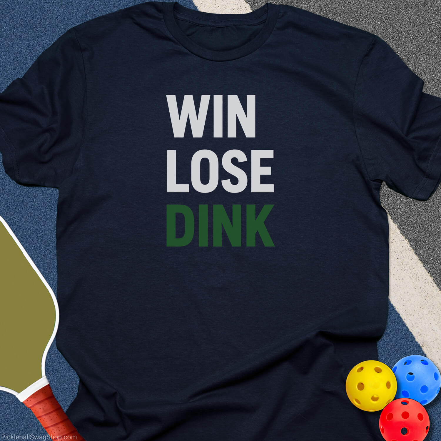 Win Lose Dink T-Shirt - Navy